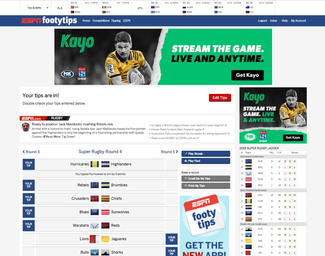 Kayo Sports Footy Season Launch Campaign